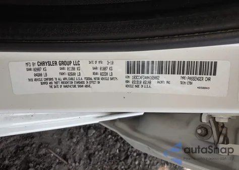 2010 Dodge Avenger Sxt from USA, damaged, VIN 1B3CC4FD4AN169062